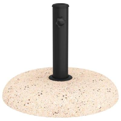 VidaXL Parasolvoet geel ø 45 x 33 cm betonkleurig