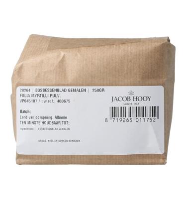Jacob Hooy Bosbessenblad gemalen 250 Gram