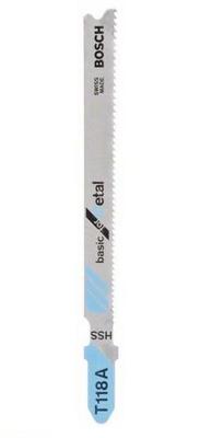 Bosch Accessoires Decoupeerzaagblad T 118 A Basic for Metal 100st - 2608631964