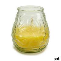Geurkaars Ibergarden Geel Transparant Glas Paraffine Citronella 9 x 10 x 9 cm 9 x 9,5 x 9 cm (6 Stuks) - thumbnail