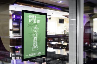 Durable Duraframe Sun A4 zwart, pak met 2 stuks