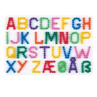 Hama strijkkralen grondplaat letters wit - thumbnail