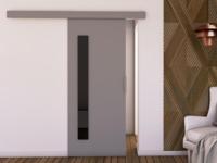 Schuifdeur CLUNOA 76 cm grijs - thumbnail