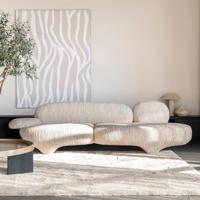 Eleonora Organische Bank 'Jayden' 265cm, kleur Beige - thumbnail