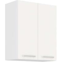 ATLAS Hoge kast met 2 deuren - Wit decor - L60 cm - thumbnail