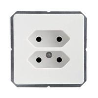 ELSO-stekkerdoos 215914 dubbel-Europ16A zuiver wit 1 stuk(s) - thumbnail