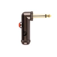 D&apos;Addario PW-AGRAP-2 D&apos;Addario Solderless 1/4" Right Angle Plug w/ Latching Switch voor kabels - thumbnail