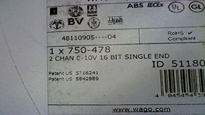 WAGO 750-478 Analoge PLC-ingangsmodule 750-478 1 stuk(s) - thumbnail