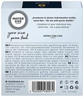 MISTER SIZE 53 - Gemiddelde Condooms Ultradun 3 stuks - thumbnail