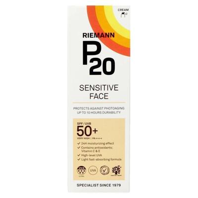 Riemann P20 Zonnecrème Sensitive Gezicht SPF50+ 50g