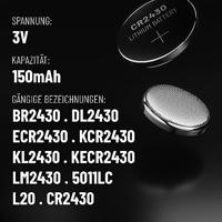 Absina Knoopcel CR2430 3 V 5 stuk(s) Lithium - thumbnail