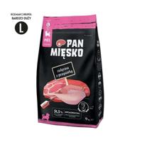 PAN MIĘSKO Kalfsvlees met kwartel L - droogvoer voor puppy's - 9kg - thumbnail