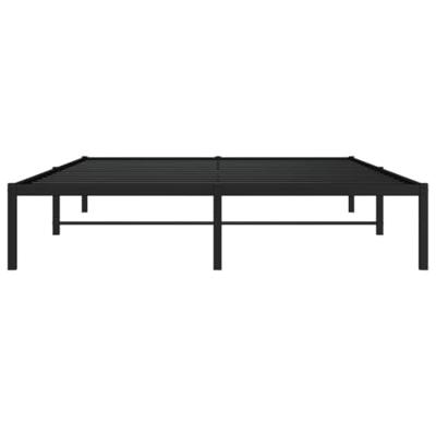 Bedframe metaal zwart 150x200 cm