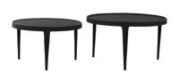 Light & Living Salontafel 'Tobias' Set van 2 stuks, kleur Zwart - thumbnail