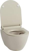 Ben Segno 2.0 hangtoilet met toiletbril compact Xtra glaze+ Free flush mat beige - thumbnail