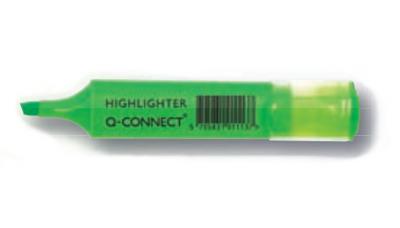Q-CONNECT markeerstift, geassorteerde kleuren, etui van 4 stuks