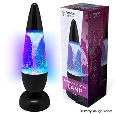 Tafellamp Tornado glitter LED