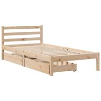 Bedframe zonder matras massief grenenhout 100x200 cm - thumbnail