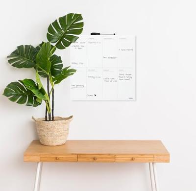 Planbord week desq 35x35cm magnetisch