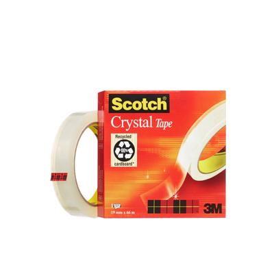 Plakband scotch crystal 600 19mmx66m transparant