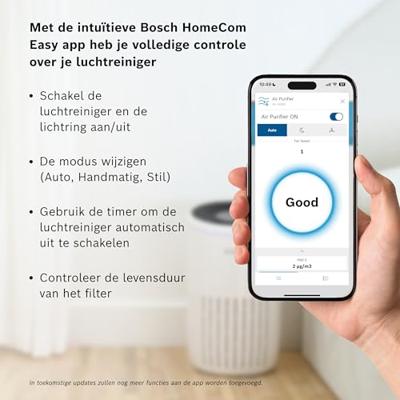 Bosch Home Comfort 7733703376 Air 4000i Luchtreiniger 62 m² Wit, Zwart