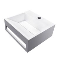 Wiesbaden Julia fontein Solid surface 30 x 28 x 12,5 cm mat wit - thumbnail