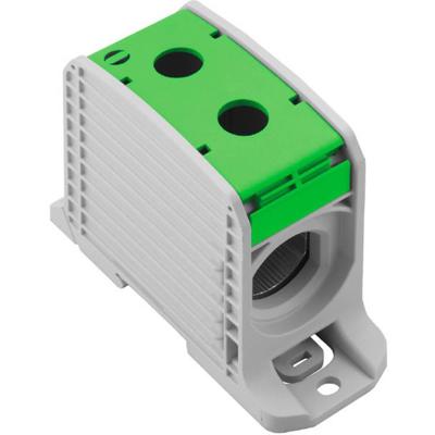 Weidmüller 2502870000 Doorgangsklem 45 mm Schroeven Grijs, Groen 1 stuk(s)