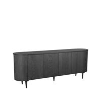LABEL51 Dressoir Oliva - Zwart - Eiken - 220 cm - thumbnail