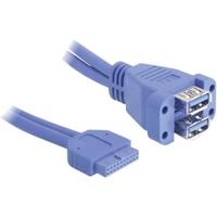 Delock 82942 0.45m Blauw USB-kabel - thumbnail