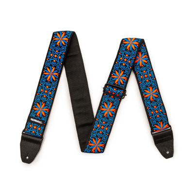 Dunlop JH25 Jimi Hendrix Blacklight Fillmore Blue Strap limited edition gitaarband