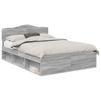 Bedframe Grijs Sonoma 140 x 190 cm Massief grenenhout - thumbnail