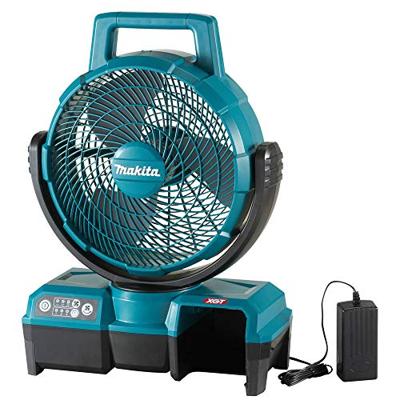 Makita CF001GZ Vloerventilator (Ø x h) 235 mm x 463 mm Turquoise, Zwart Oscillerend