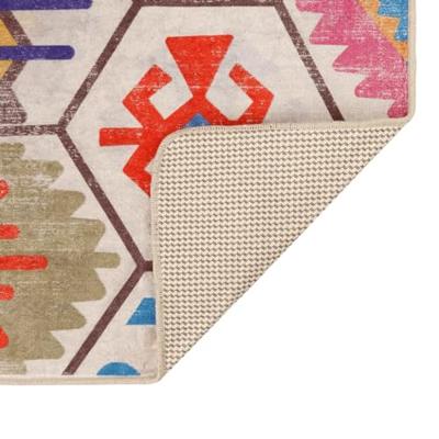Vloerkleed wasbaar anti-slip 190x300 cm meerkleurig - thumbnail
