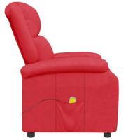 Massagestoel kunstleer rood - thumbnail