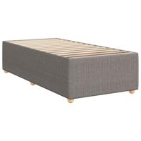 Boxspring met matras stof taupe 90x190 cm - thumbnail