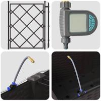 Tuin Bloempot 3 pcs Bruin Staal - thumbnail