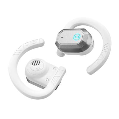 Edifier Hecate by AIR2 Open Ear Stereo Gaming Oordopjes met geïntegreerde ruisonderdrukkende microfoon en RGB-effecten, wit