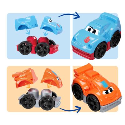 MEGA BLOKS - Race- en bouwvrachtwagen - 19-delige set - MEGA Bloks - JFR29 - thumbnail