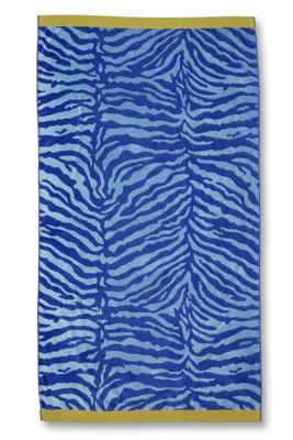 KAAT Amsterdam Strandlaken Zayda Blauw 100x180 cm