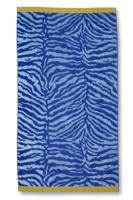 KAAT Amsterdam Strandlaken Zayda Blauw 100x180 cm - thumbnail