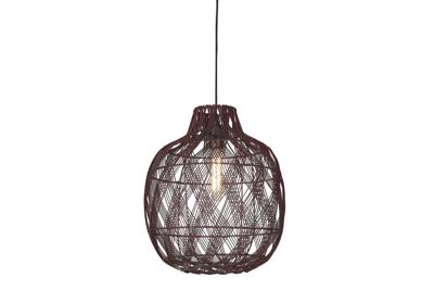 GOOD&MOJO Hanglamp 'Mendoza' Bamboe, 40cm, kleur Burgundy GOOD&MOJO Hanglamp 'Mendoza' Bamboe, 40cm, kleur Burgundy
