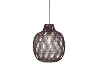 GOOD&MOJO Hanglamp 'Mendoza' Bamboe, 40cm, kleur Burgundy - thumbnail