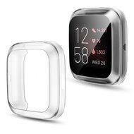 Fitbit Versa 2 Soft TPU case (volledig beschermd) - Transparant - thumbnail