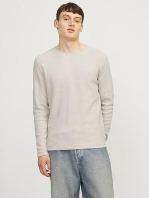 Jack & Jones Jjecooper Knit Crew Neck Noos Trui Oatmeal Melange
