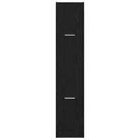 Apothekerskast 30x41x144,5 cm bewerkt hout zwart eikenkleurig - thumbnail