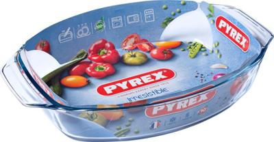 Pyrex ovale ovenschaal 39x27 cm glas Pyrex ovale ovenschaal 39x27 cm glas