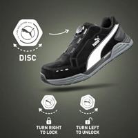 Puma werkschoenen Airtwist Disc sluiting S3 laag zwart maat 45 - thumbnail