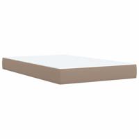 Boxspring met matras kunstleer cappuccinokleurig 120x190 cm - thumbnail