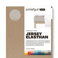 Schlafgut Schlafgut EASY Jersey Elasthan Hoeslaken L - 140x200 - 160x220 496 Sand Mid - thumbnail