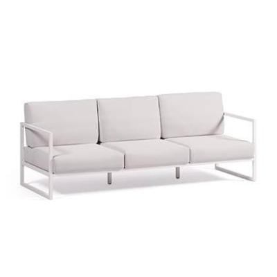 Kave Home 3-zits Tuinbank 'Comova' 225cm, kleur Wit Kave Home 3-zits Tuinbank 'Comova' 225cm, kleur Wit